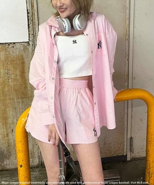 BACK TO THE FIELD ワンピース 「MLB」オーバーサイズシャツ×ショート