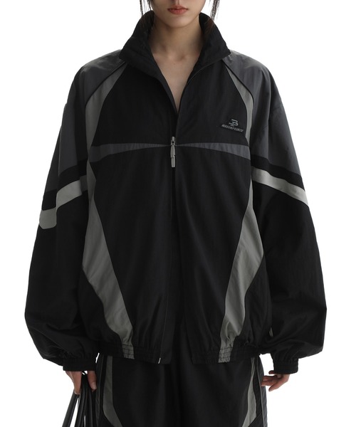 MASONPRINCE ナイロンジャケット ダブルZIP ナイロン トラックJKT