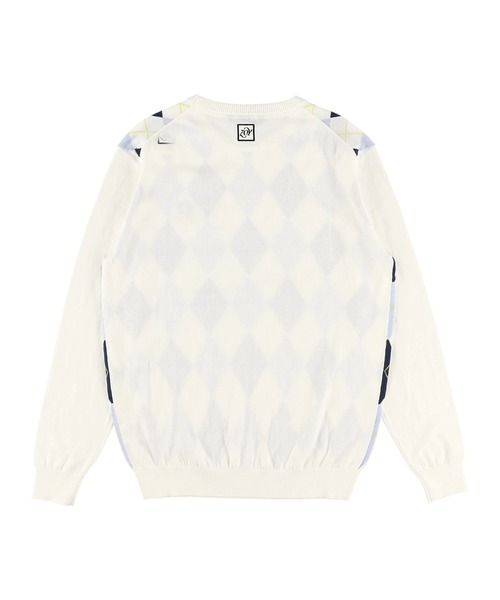 ZOY（ゾーイ） セーター ニット MENS アーガイル 長袖プルオーバー