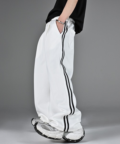 ADRER（アドラー） パンツ line track wide slacks / ライントラック