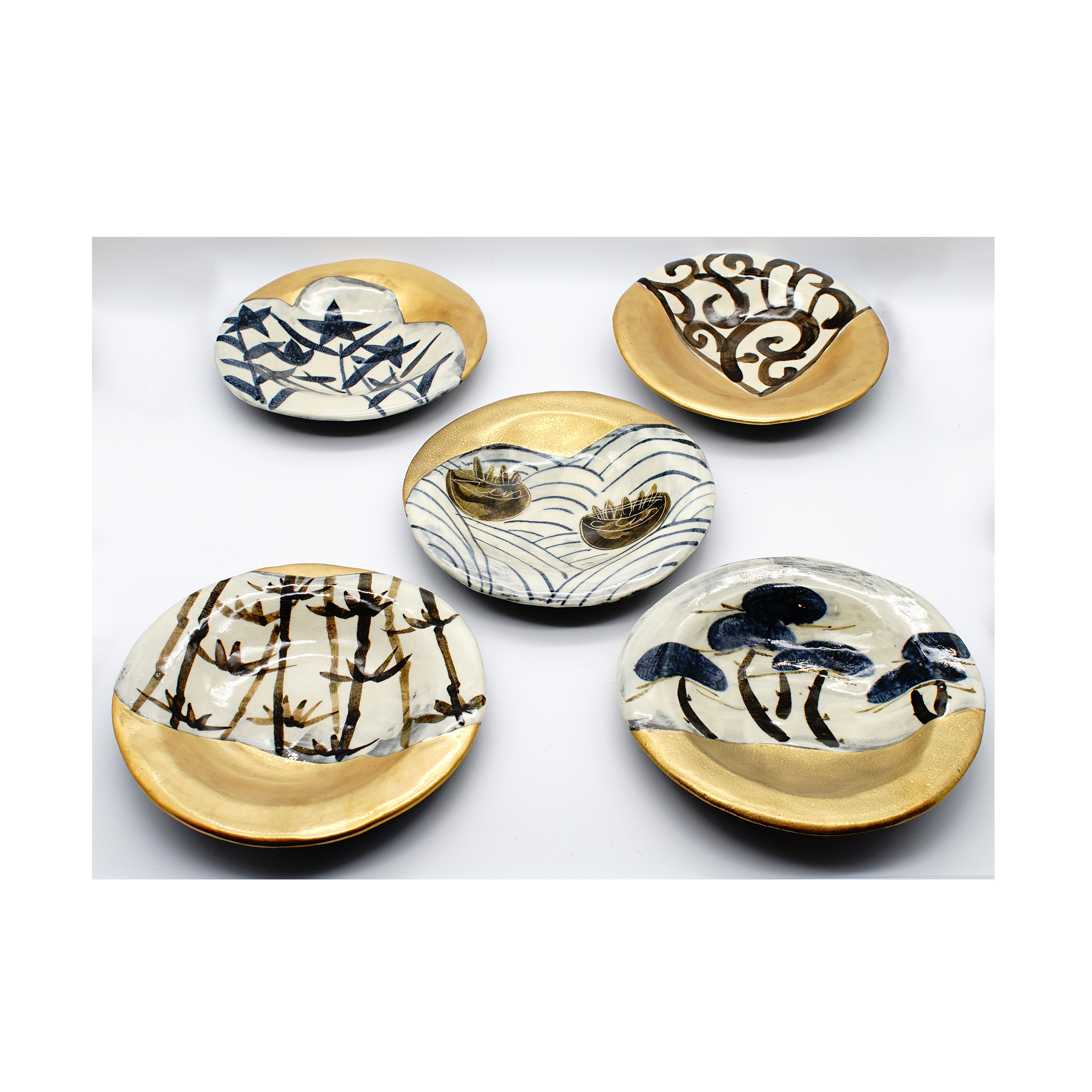 LE-20 鉄絵金彩絵替 皿 – 美濃焼・呉須赤絵・テーブルウェアの通販