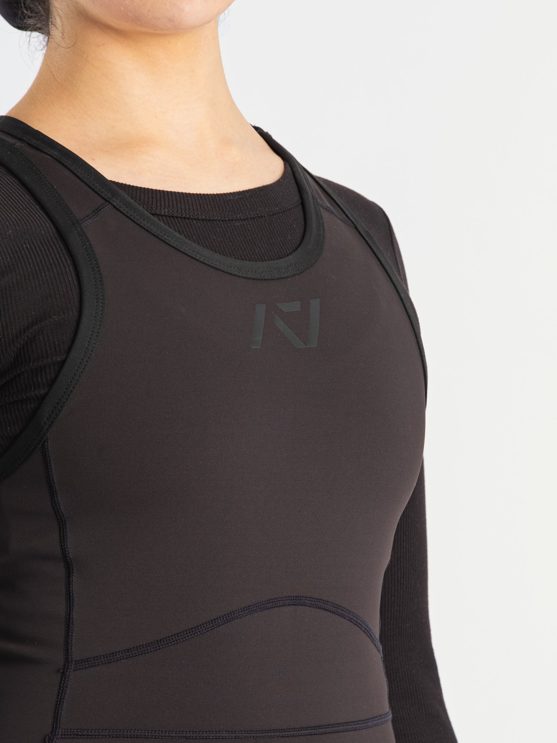 Rausch Women's Long Legged Singlet - Black | A7