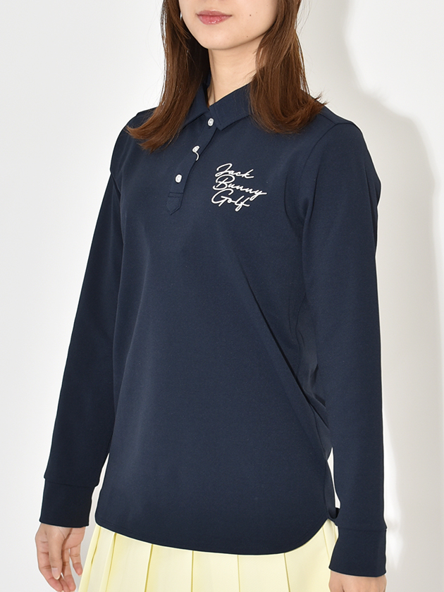 ジャックバニー ストレッチカノコポロシャツ(長袖) 263-5161110