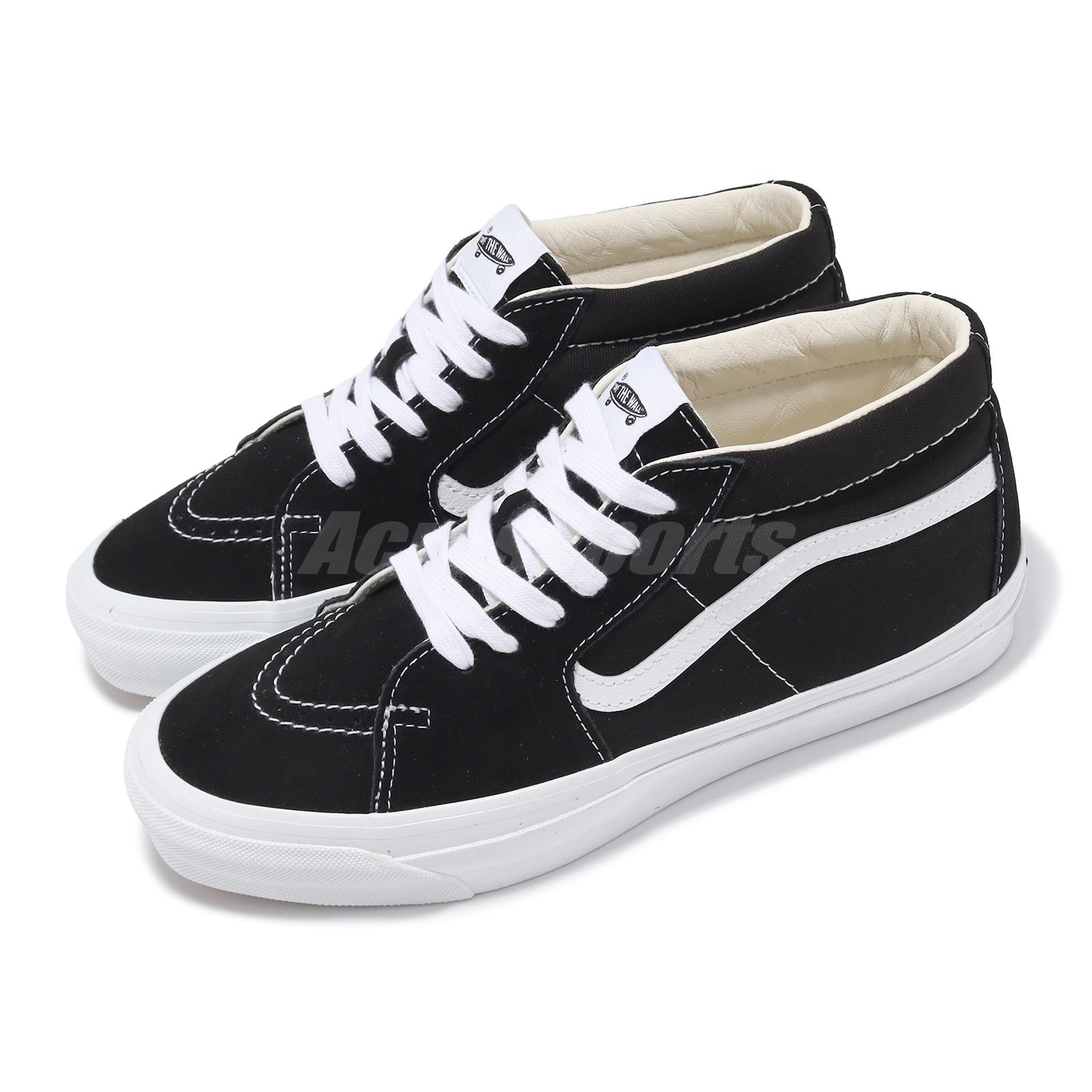 Vans Sk8-Mid Reissue 83 LX Black White Men Unisex Skate Boarding