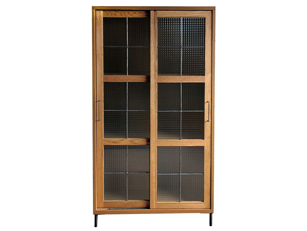 クーポン対象】カデル スライドガラスキャビネット ハイ - a.depeche