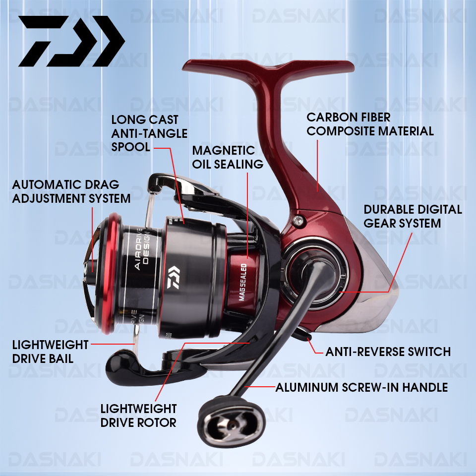 2025 DAIWA Fishing Spinning Reel FUEGO CS LT 1000-6000 Fishing