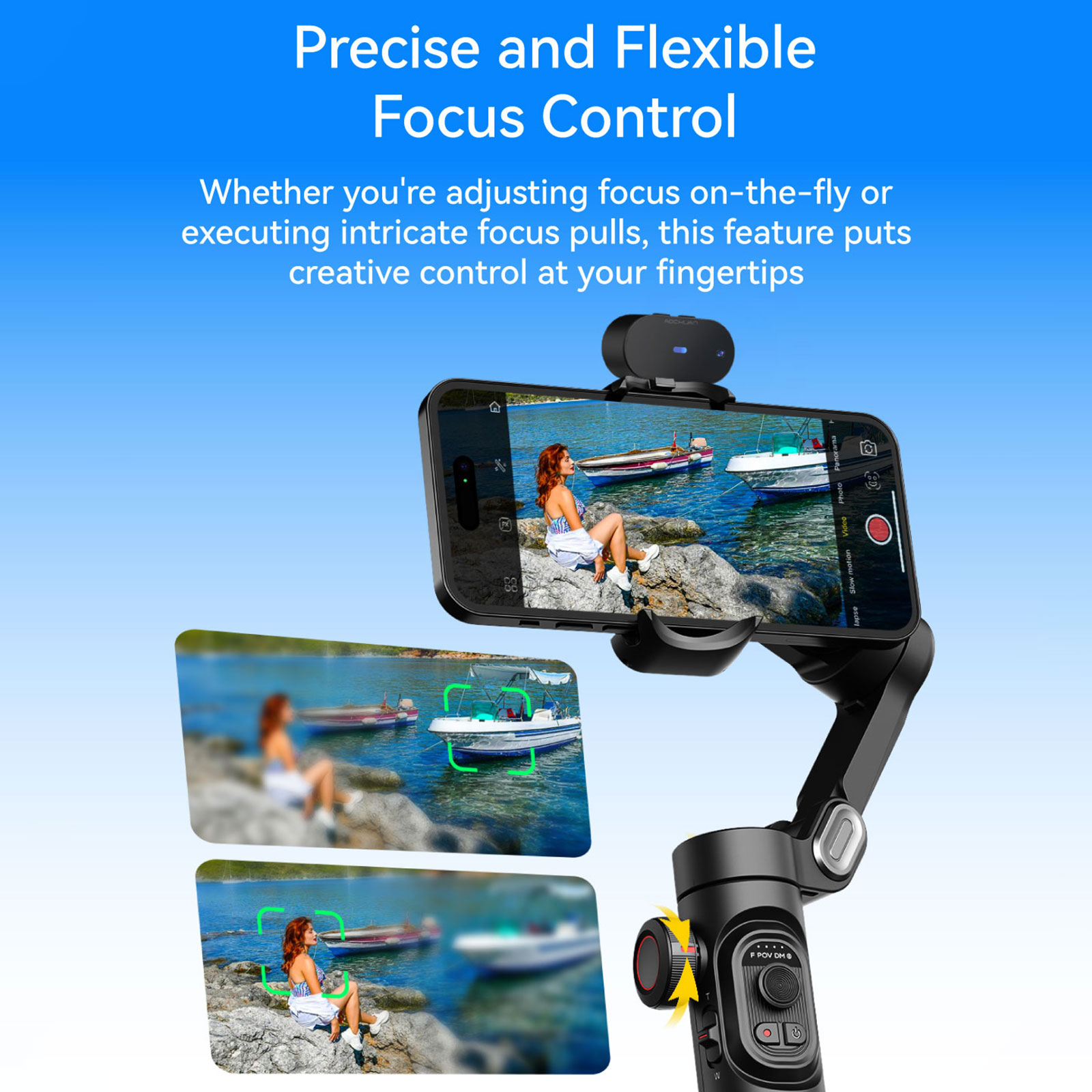 Aochuan-スマートフォン3軸ジンバルスタビライザー、スマートxe ai