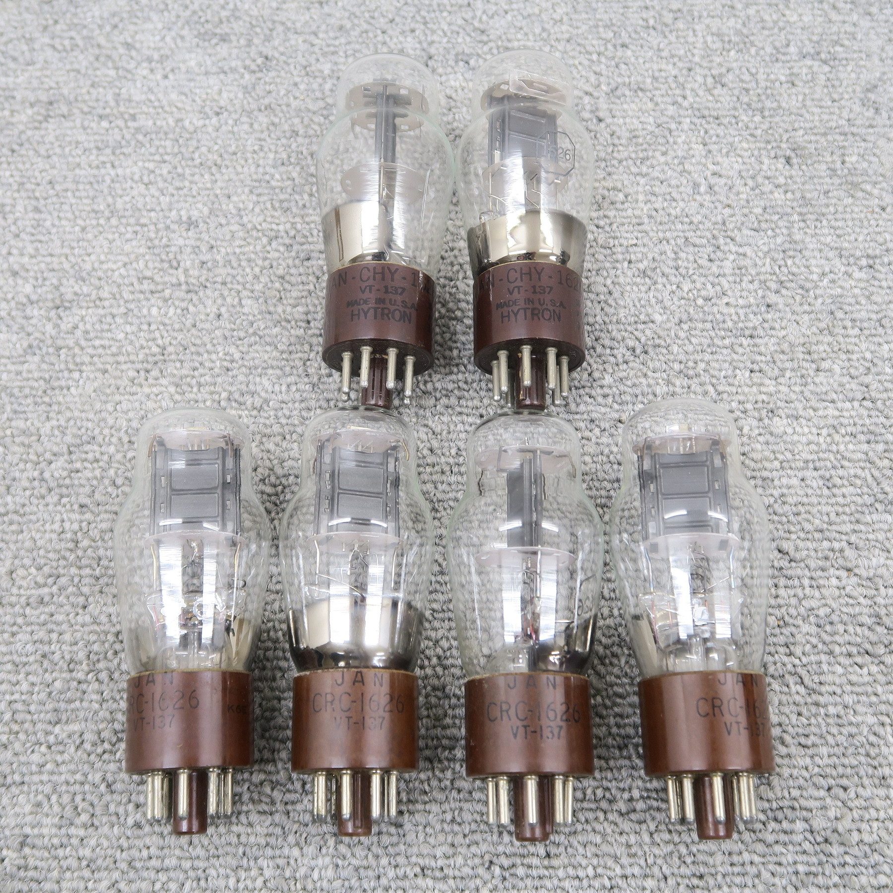 現状】1626 6本セット 真空管 RCA HYTRON @54091 / 中古オーディオ買取