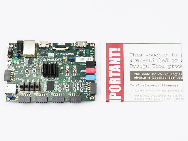 ZYBO Zynq-7020評価ボード Z7-20 開発環境ソフトライセンス付: 開発