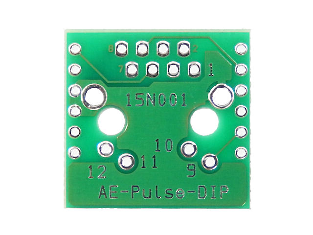 パルストランス内蔵モジュラージャックDIP化基板: 基板・ブレッド