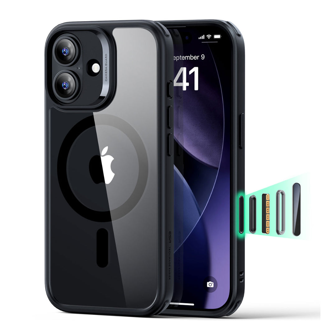 ESR Classic MagSafe対応クリアケース for iPhone 17 クリアブラック