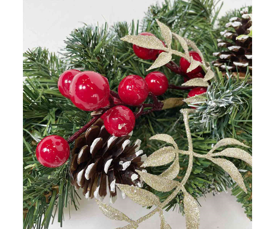 ポインセチア クリスマスガーランド 100cm 48-52-1-1 - as kitchen