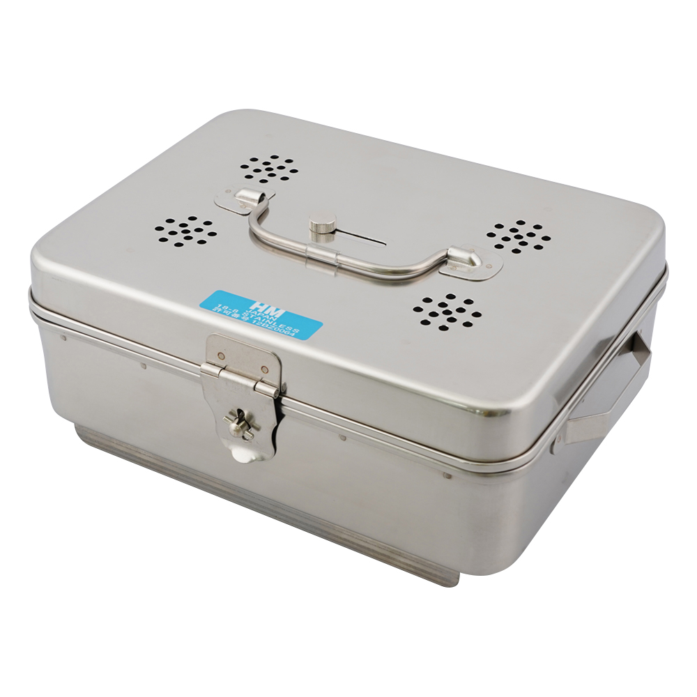 卓上オートクレーブ用角カスト（フタ・底 開閉式） 松本製器 【AXEL