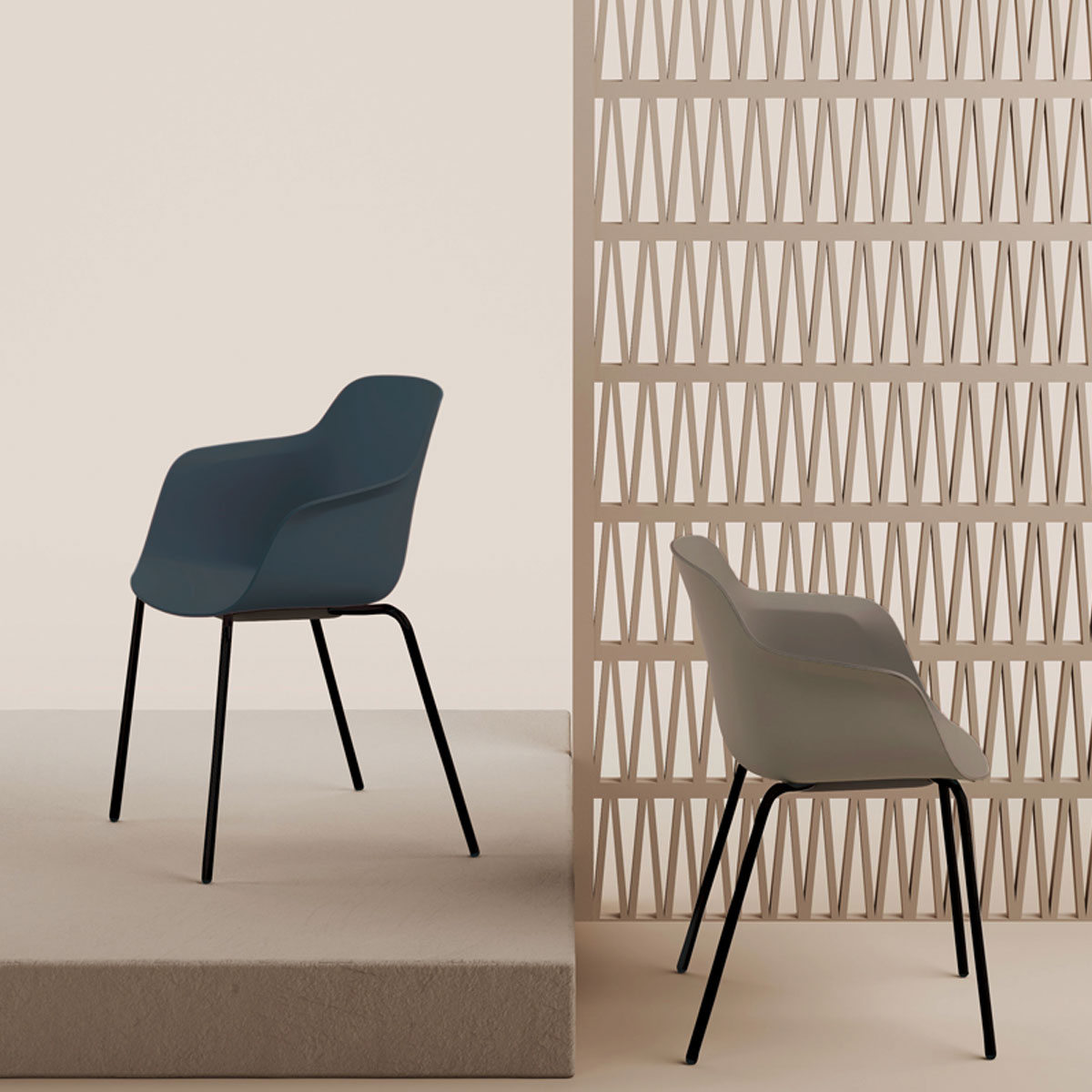 ADAL】ロリア アームチェア 金物脚 Loria | aides.jp | 業務用椅子