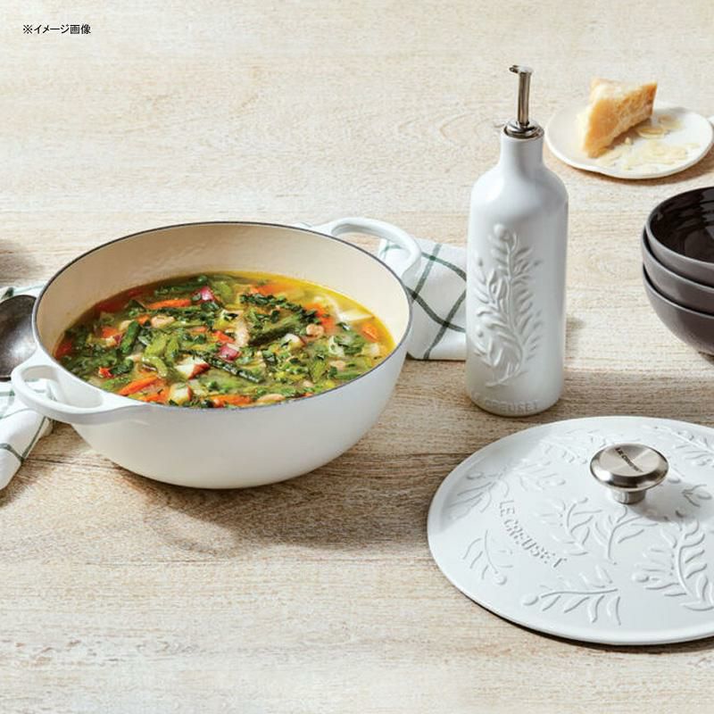 ル・クルーゼ スープポット 6L シグネチャー オリーブブランチ