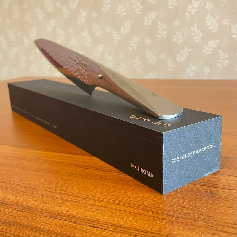 牛刀包丁 P18-HM ポルシェデザイン Type 301 槌目模様 刃渡り20cm