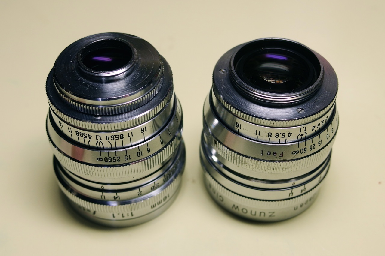 第二十八號 Zunow kogaku Japan ZUNOW Cine 16mm 1:1.1 f=1