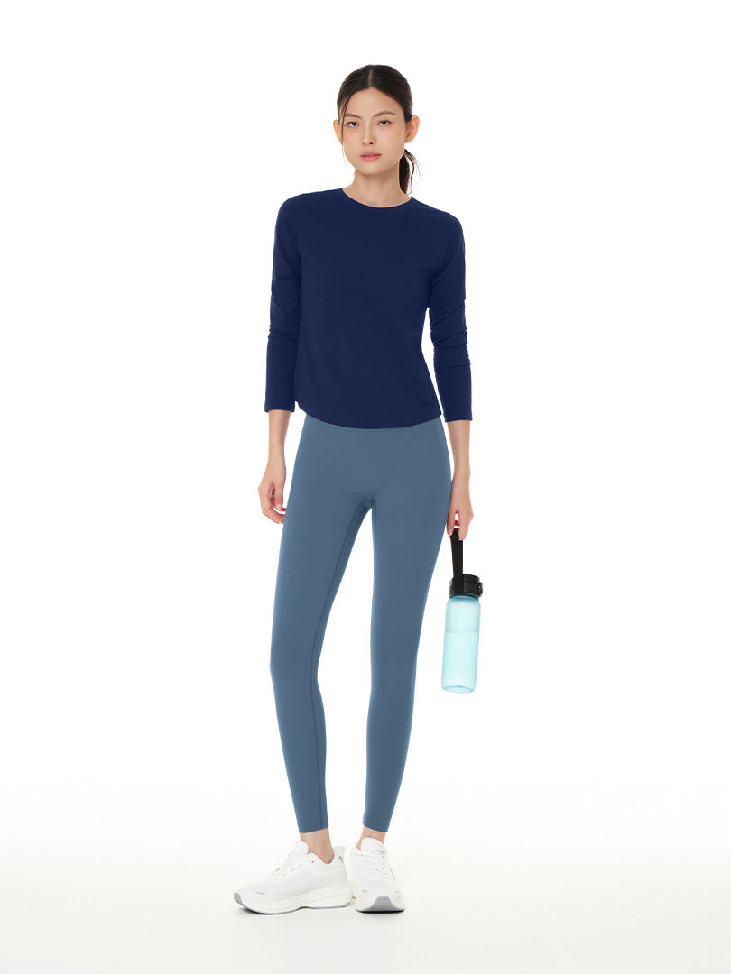 andor アンダール Airywin マキシワイドレギンス S ネイビー Airywin 裏起毛マキシワイドレギンス | andar JAPAN