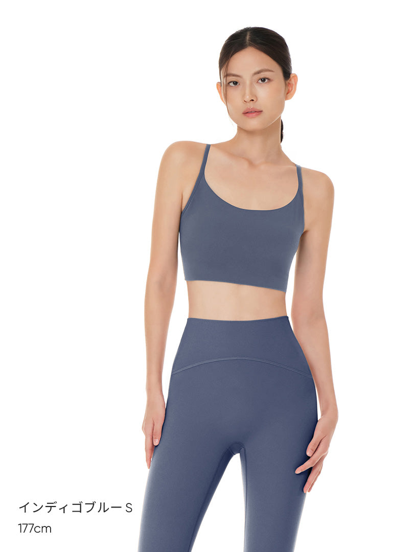 Airexpert Yバック クロップド スポーツブラ (パッド縫い付け) | andar