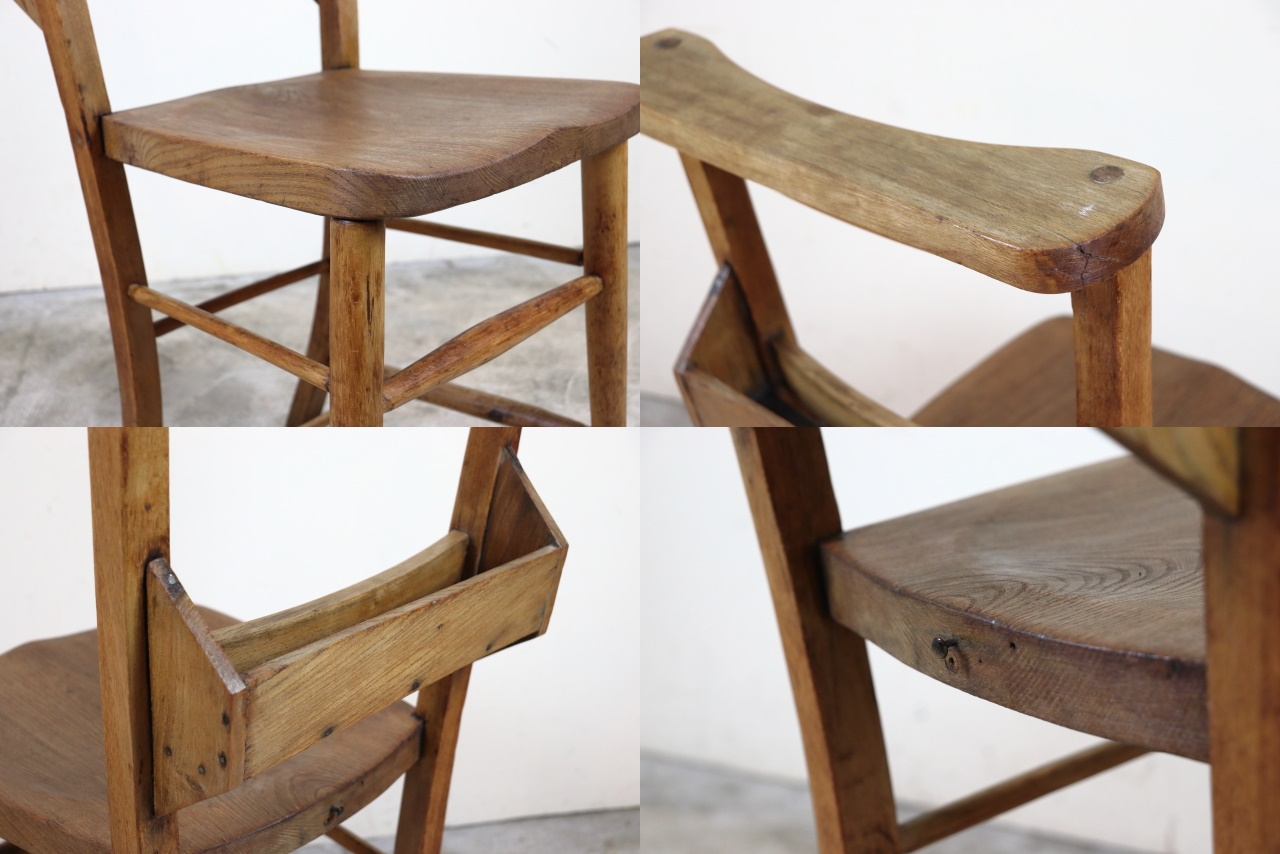 チャーチチェア 聖書入れ付 イギリス ち56-3