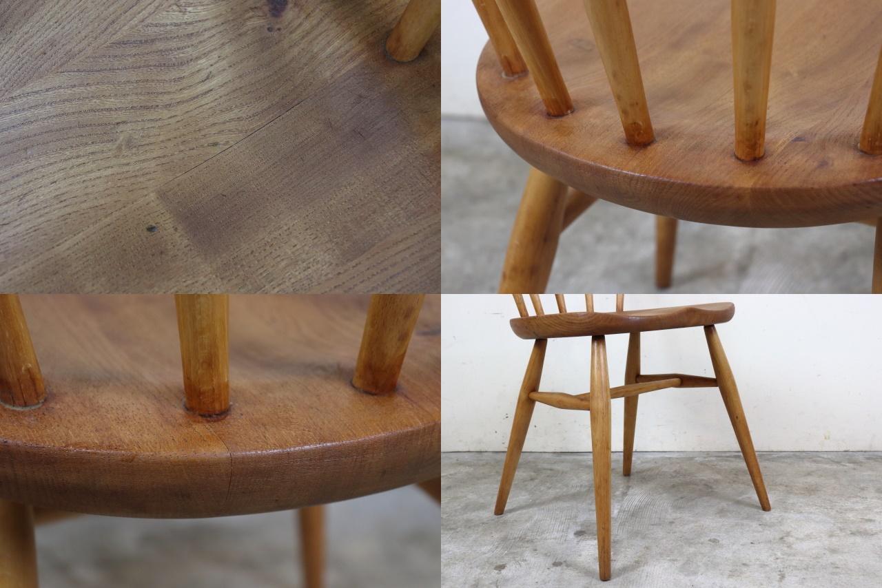 イギリス アーコール社 ercol レア ファンバックチェア ち8-2