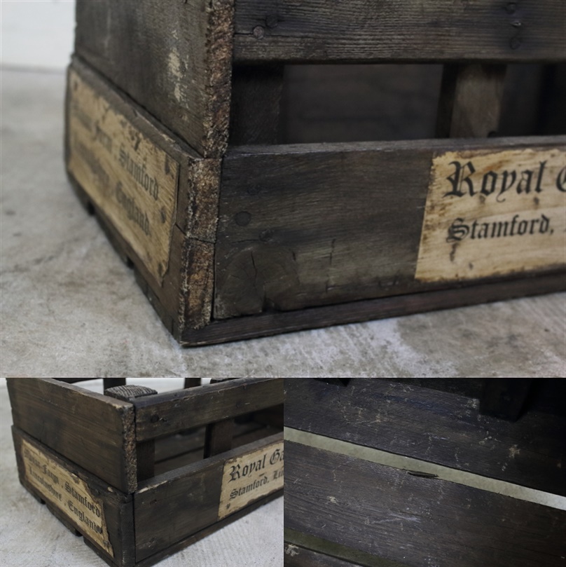 イギリスの農家の木箱 Sサイズ U92-13