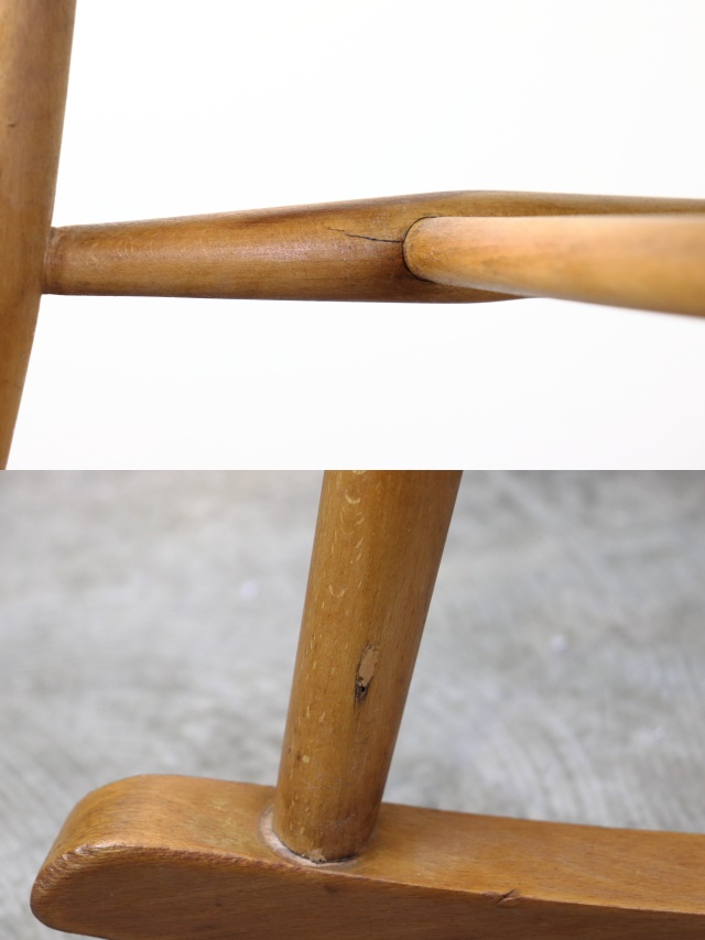 アーコール社 ercol レア カウホーン スモーカーズロッキングチェア す