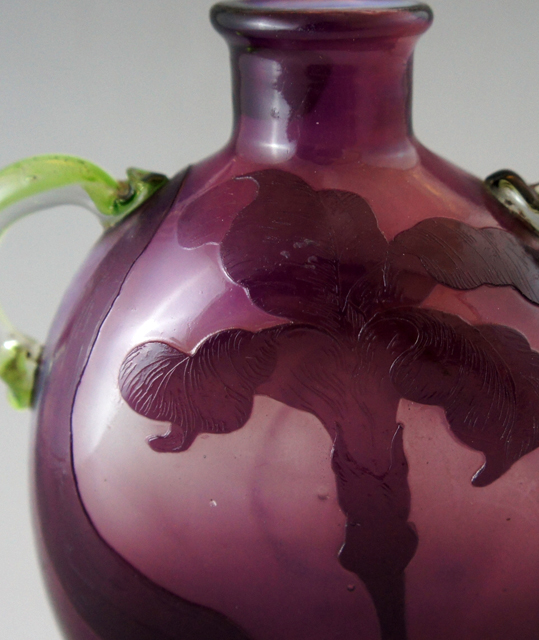 ドーム・ナンシー「蜻蛉文 耳付花瓶」《アンティックかとう》