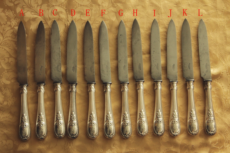 アンティーククリストフル christofle スチールブレード シルバー