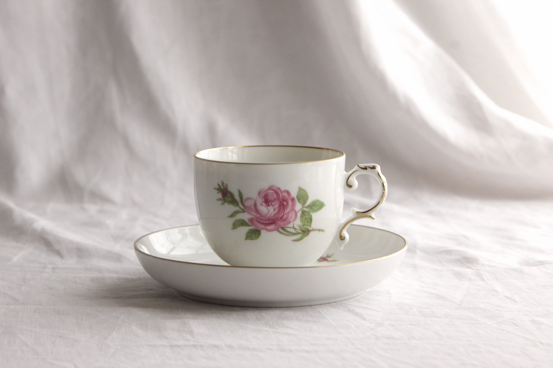 アンティークフュルステンベルグ コーヒーカップ FURSTENBERG バラ