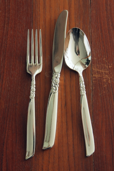 アンティークシルバーカトラリー ヴィンテージディナーカトラリー