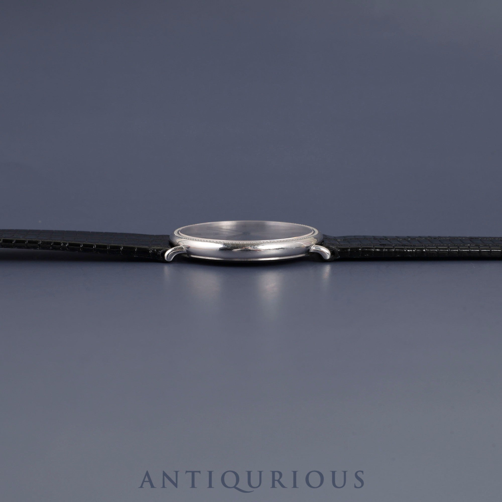 ピアジェ ラウンド 90239 手巻き Cal.9P2 750WG 革 純正尾錠（750WG