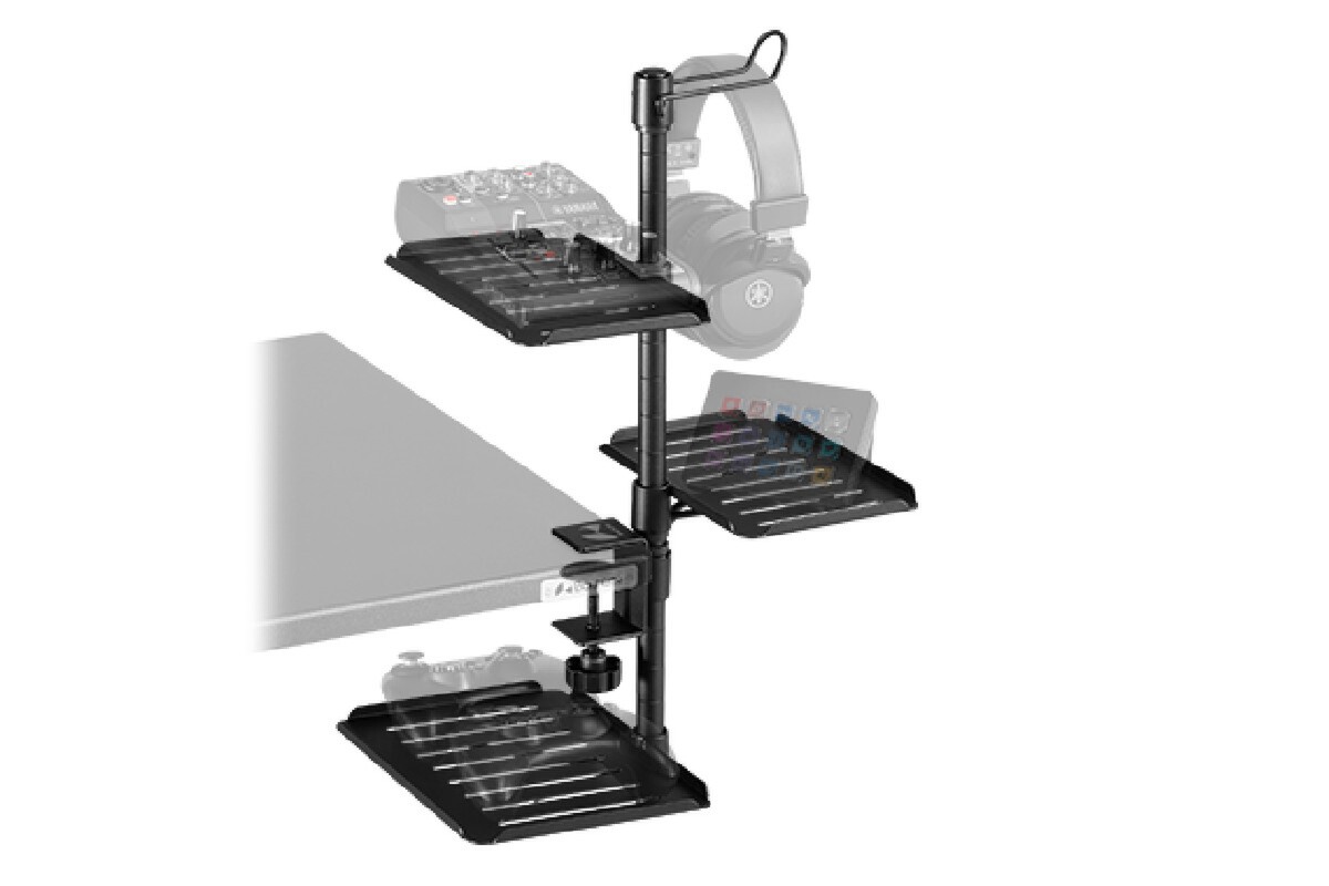 ASCII.jp：バウヒュッテ、デバイスを浮かせて手元に置けるタワー型スタンド
