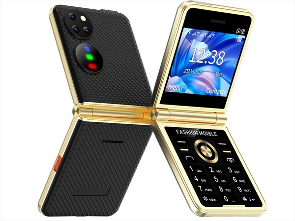 ASCII.jp：やっぱり出てきた「折りたたみスマホ」風の折りたたみケータイ