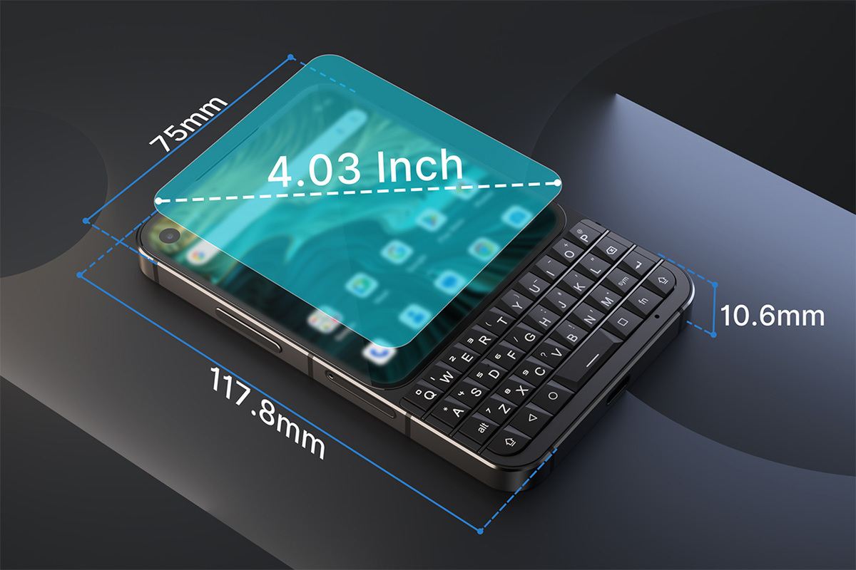 ASCII.jp：Unihertzがまたやった！ QWERTYキー付きスマホの小型版