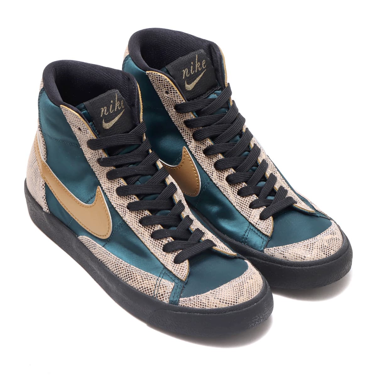 NIKE W BLAZER MID '77 DARK TEAL GREEN/METALLIC GOLD-BLACK 21FA-I
