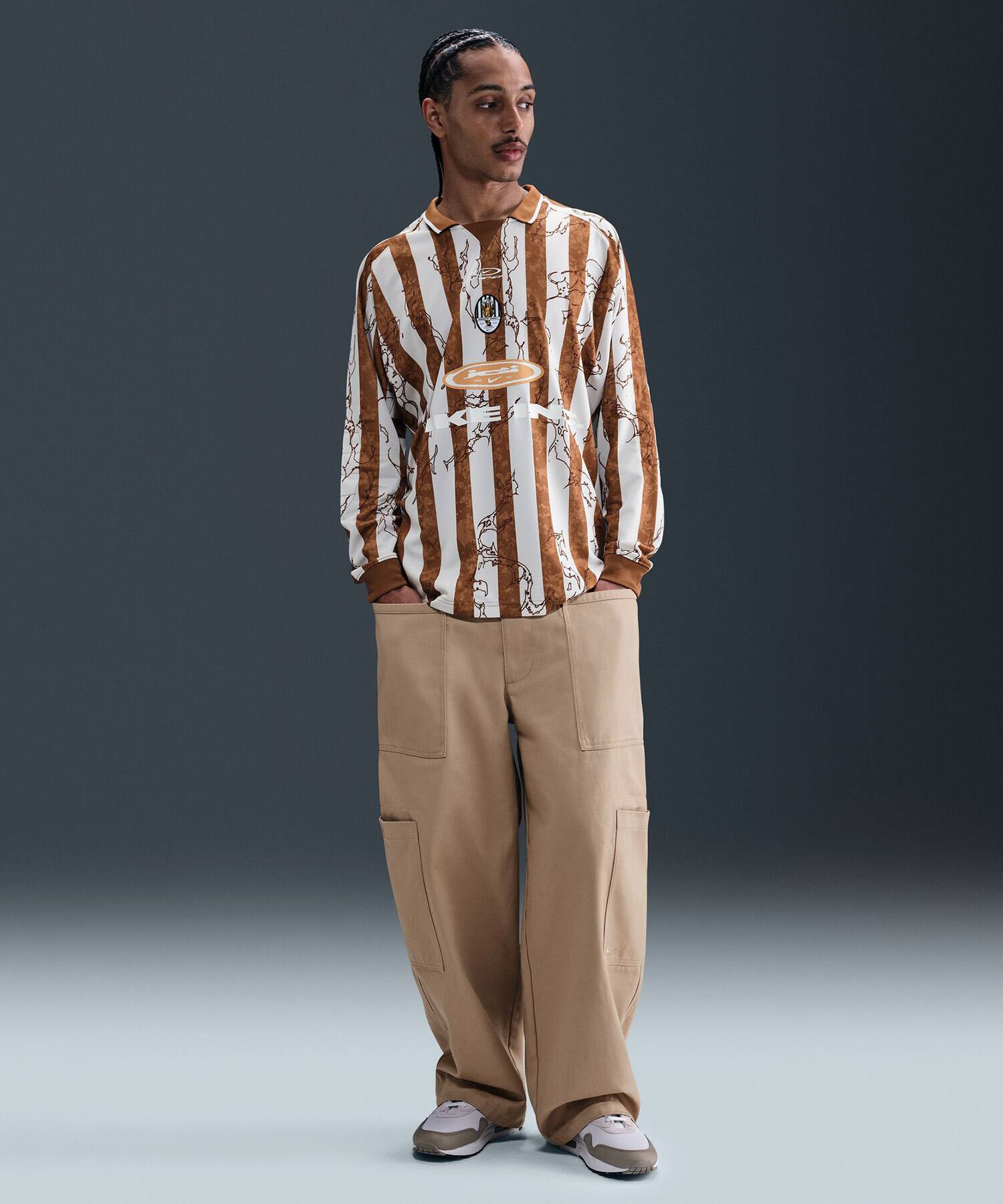 NIKE M NIKE AIR LS JERSEY VCTRY LT BRITISH TAN/PHANTOM/COPPER MOON