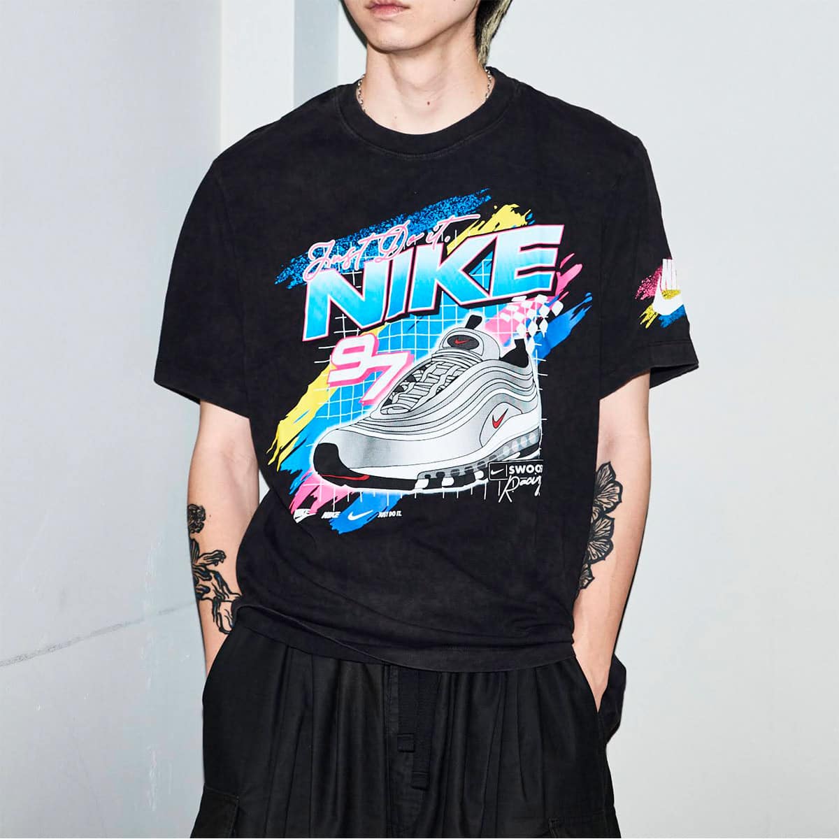 NIKE AS M NSW TEE RACING OPEN BLACK 22FA-S（ナイキ NSW レーシング
