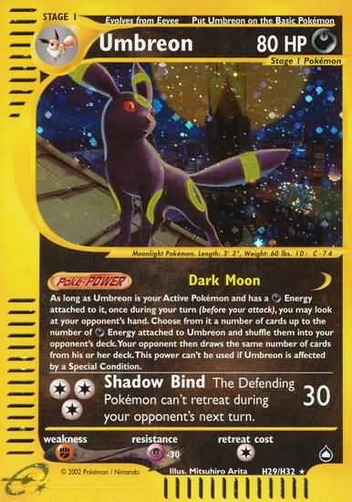 Pokemon Aquapolis Single Umbreon H29/H32 | DA Card World