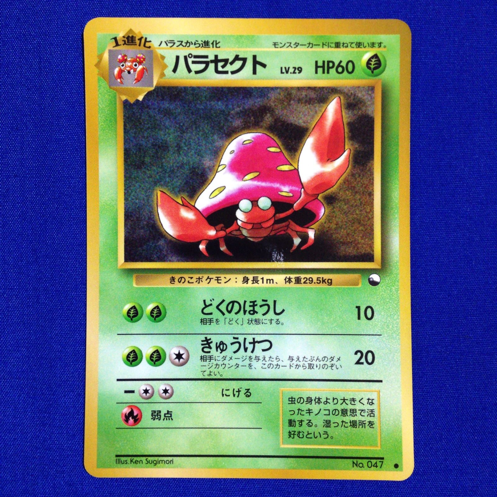 PSA9 ポケモンカード カードダス パラセクト マルマイン 青裏 緑裏