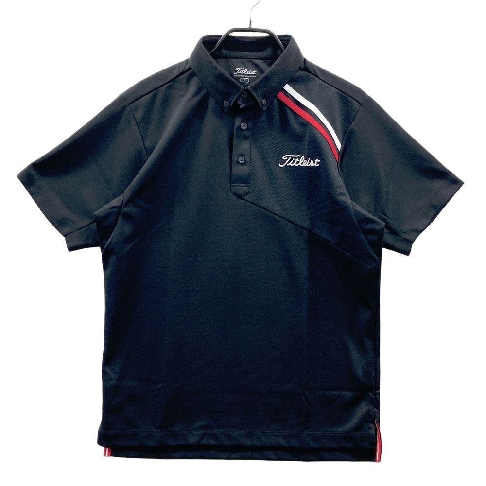 サイズ：L TITLEIST タイトリスト 半袖ポロシャツ ブラック系