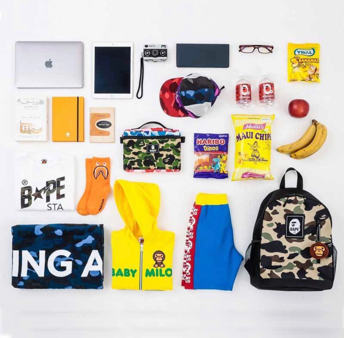 BAPE KIDS◇A BATHINGアベイシング エイプバックパック＆チャーム