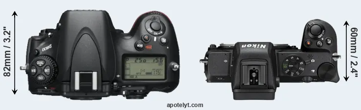Nikon D800 vs Nikon Z50 Comparison Review