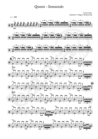 Queen - Innuendo - Sheet Music For Drums