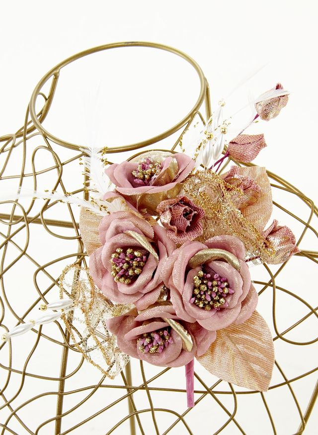 アートフラワー・染花 コサージュ】ミニバラのコサージュ（ローズ