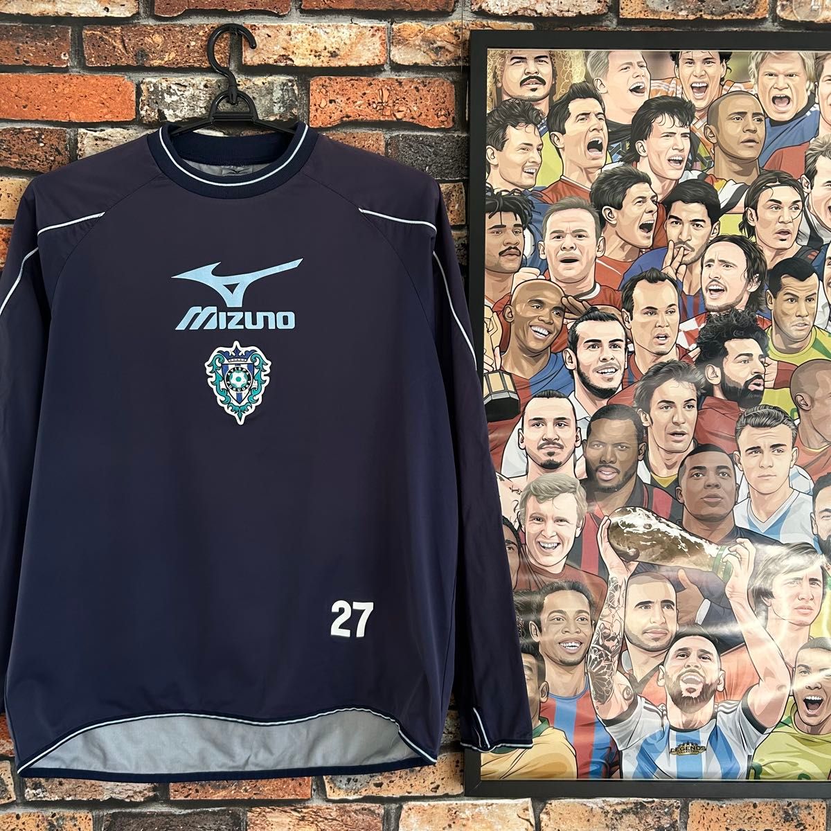 びわこ成蹊スポーツ大学サッカー部 白ユニフォーム モレリア 上M下L