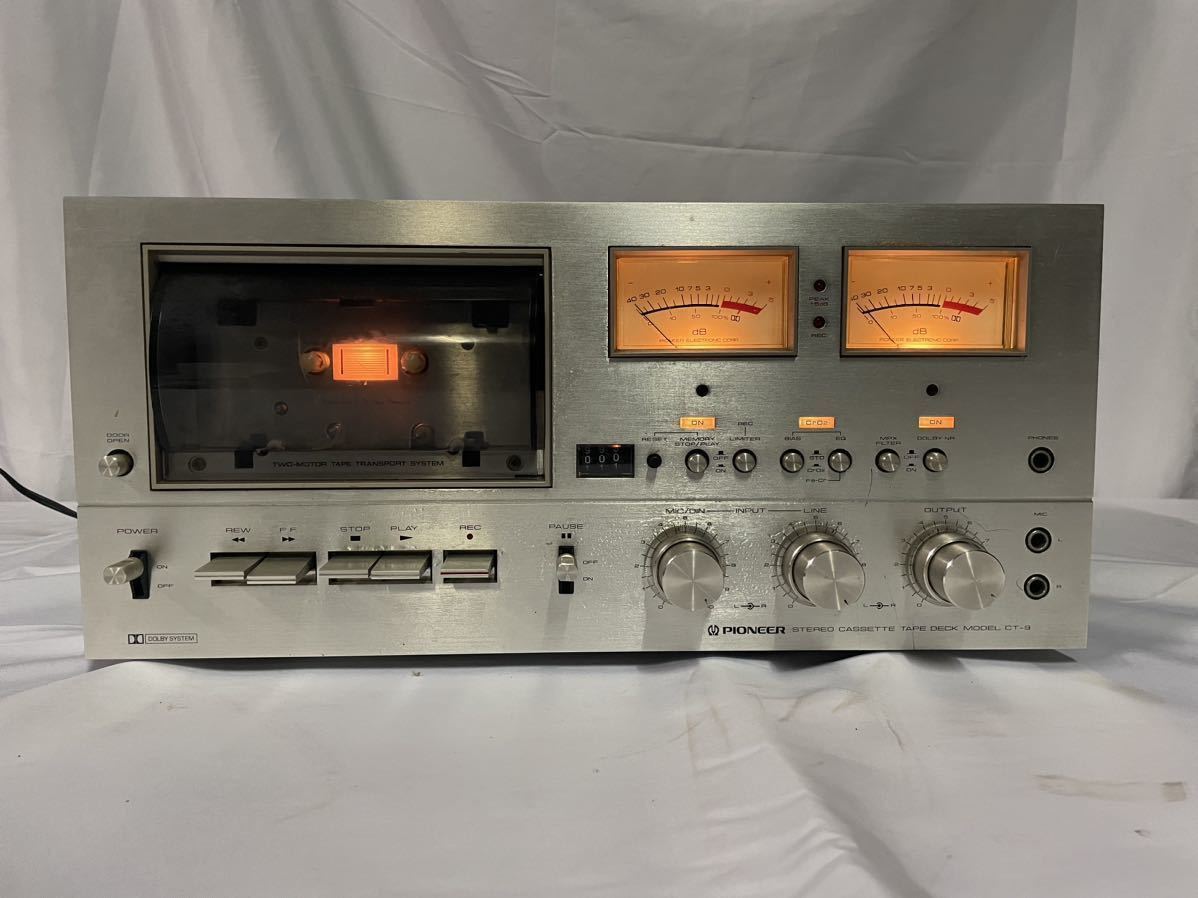 パイオニア ct-9【通電確認済み】パイオニアカセットテープデッキ