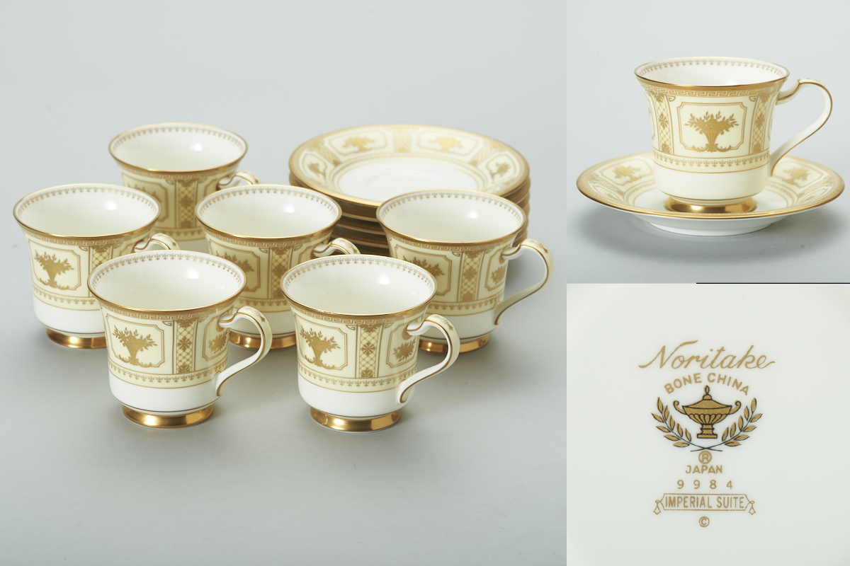 6種 6セット】ノリタケ インペリアルスイート 36点セット 6種 6セット