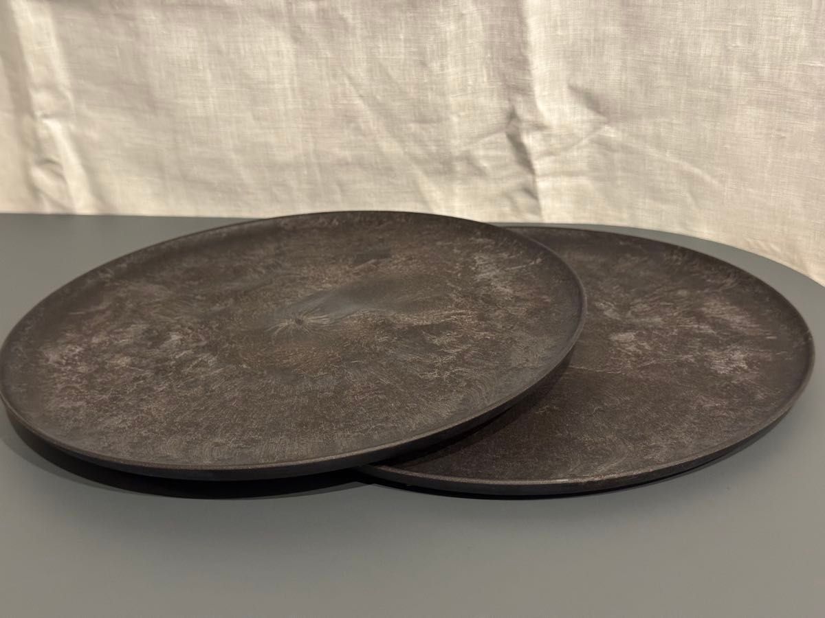 2枚】ARAS 中皿ウェーブ 杉皮ブラック｜Yahoo!フリマ（旧PayPayフリマ）