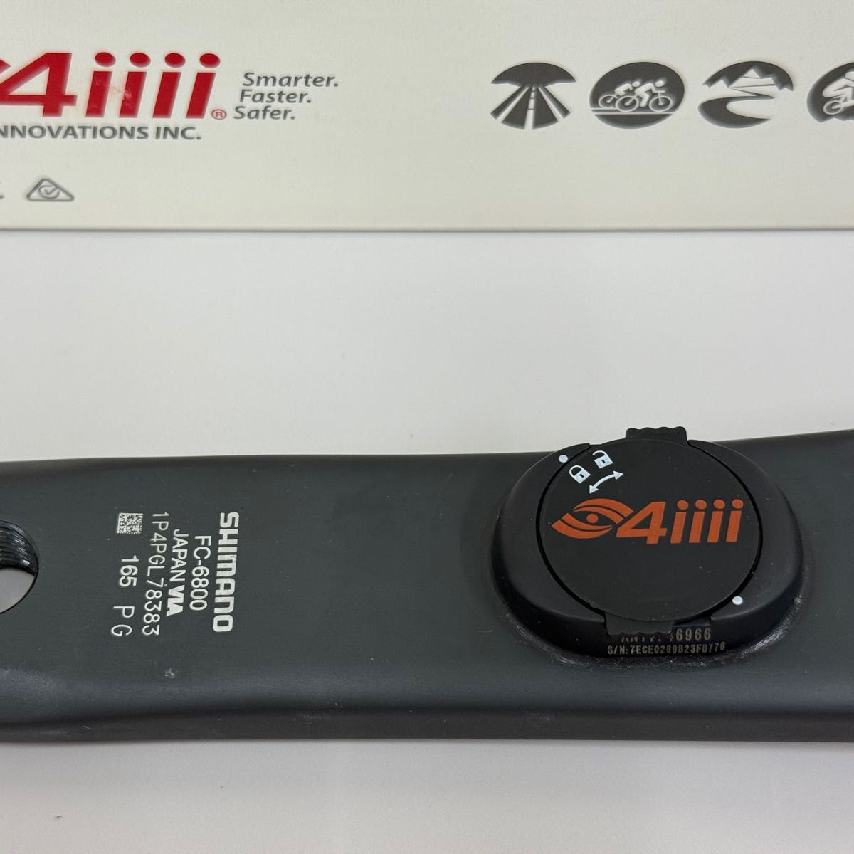 美品4iiii PRECISION パワーメーター シマノ Ultegra FC-6800 165mm